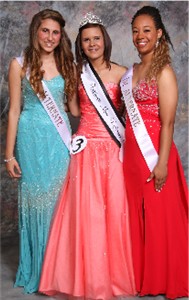 9th grade Freshman Miss Tallassee (left to right): Lacey Anecito, 2nd alt., Kayla McGhee, Winner, Mykah Hicks, 1st alt.
