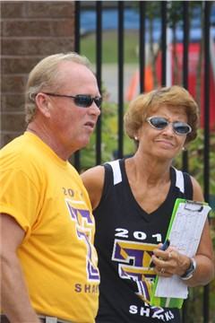 Coach Donna Funderburk and Assistant Coach Jeff Steele